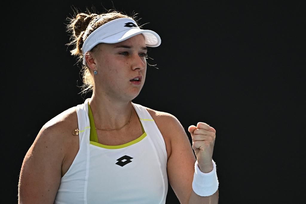 Anna Blinkova durant son match contre Elena Rybakina à l’Open d’Australie 2024