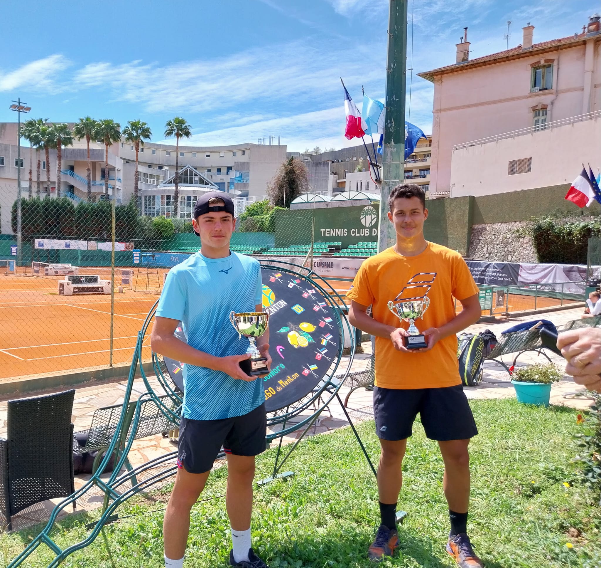Yelyzaveta Kotliar en pleine action sur le court pendant le tournoi ITF J200 de Vigo